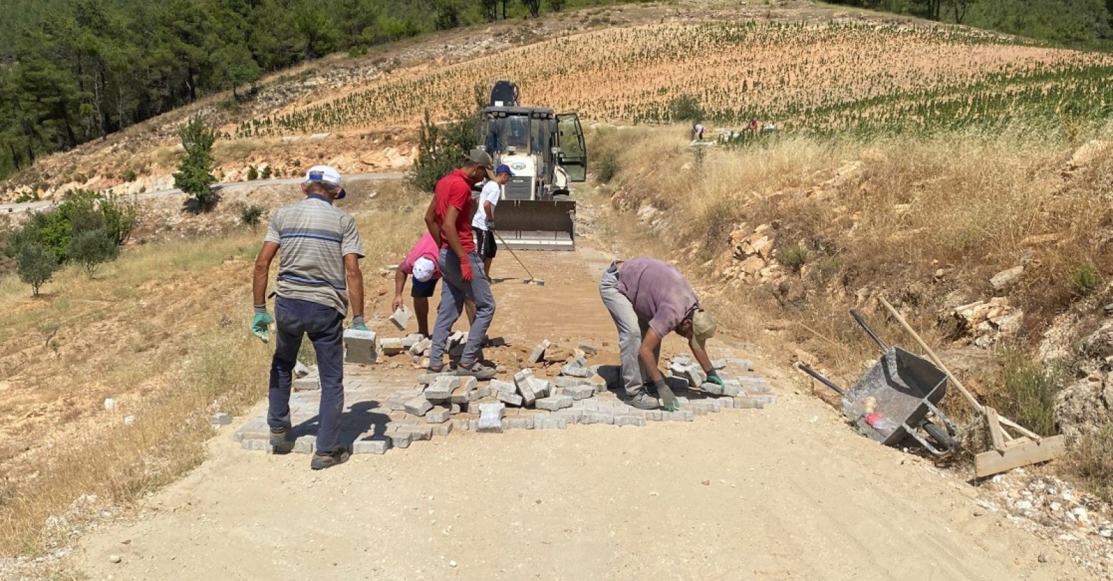 Yeşilçam Mahallesi’nde 5 Bin Metrekarelik Parke Taş Çalışması Tamamlanıyor
