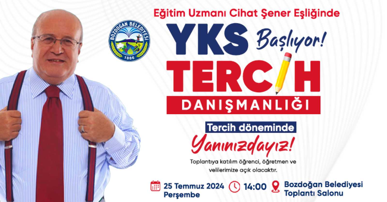 BELEDİYEMİZDEN EĞİTİM SEFERBERLİĞİ “ÜCRETSİZ YKS TERCİH DANIŞMANLIĞI