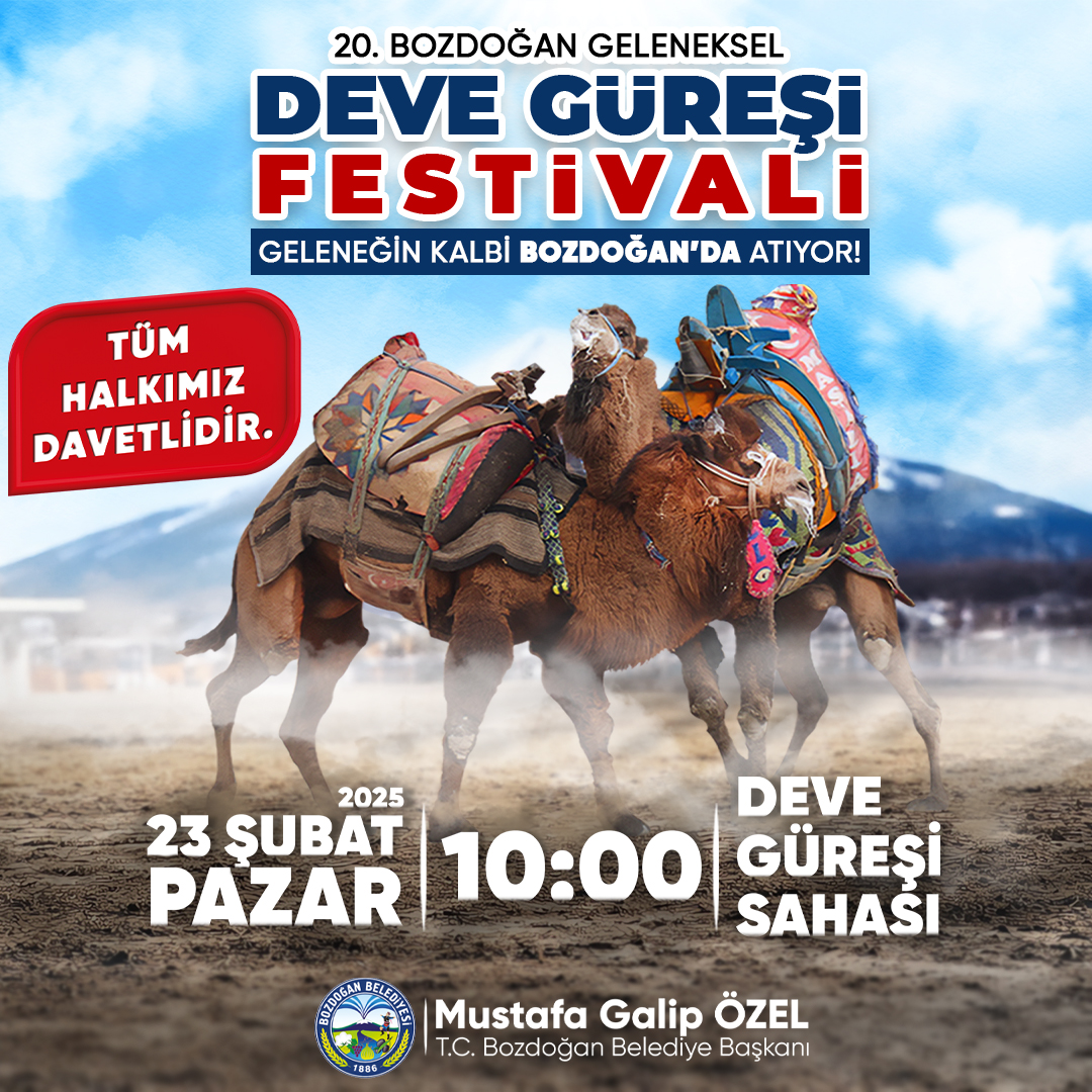 20. Geleneksel Bozdoğan Deve Güreşi Festivali